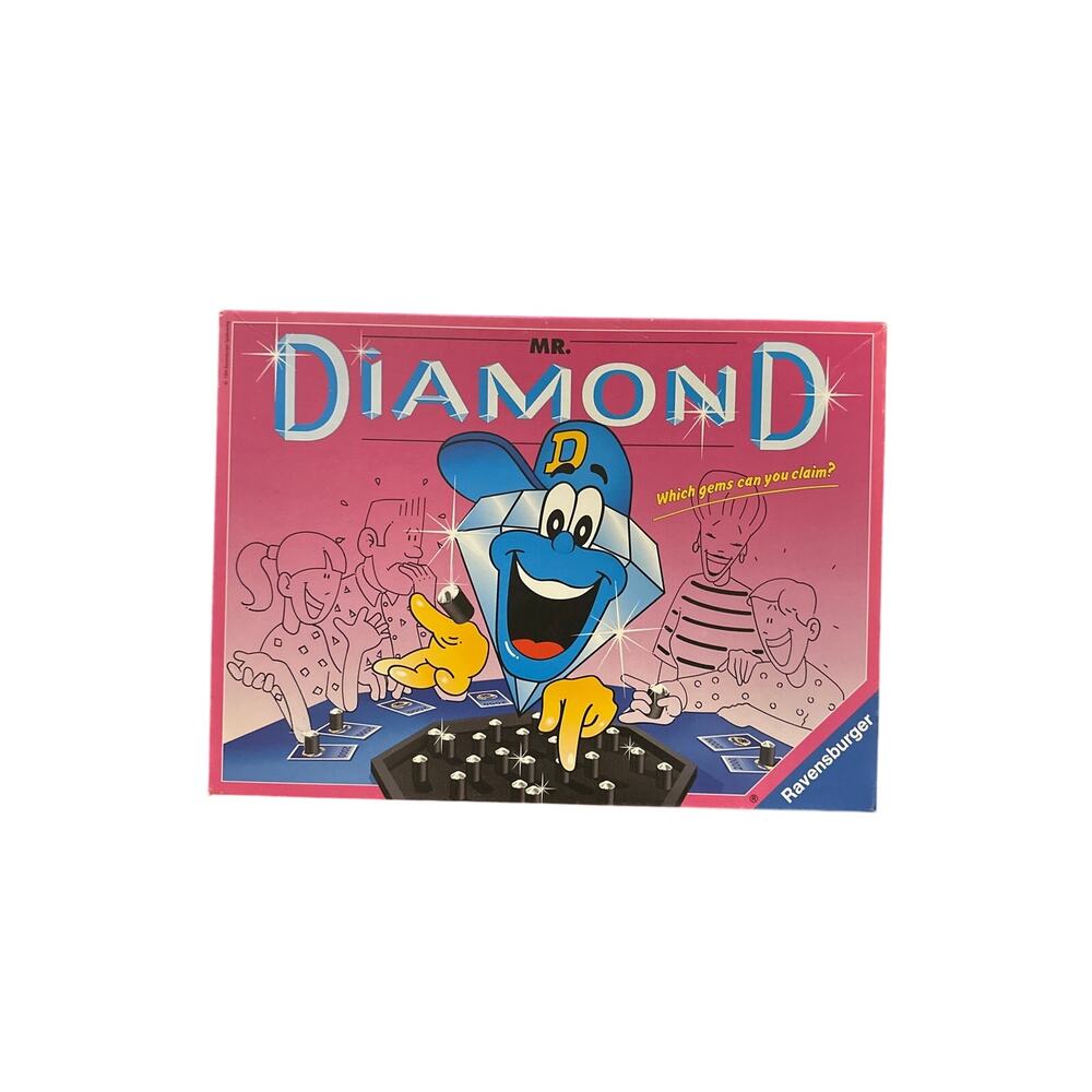 Vintage 1994 Mr. Diamond Board Game Ravensburger Gem 2-8 Player 8+